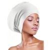 Extra Large Silicone Swimming Cap with Long Hair and Dirty Braids All Inclusive Adult Style Swimming Cap Soft and Comfortable