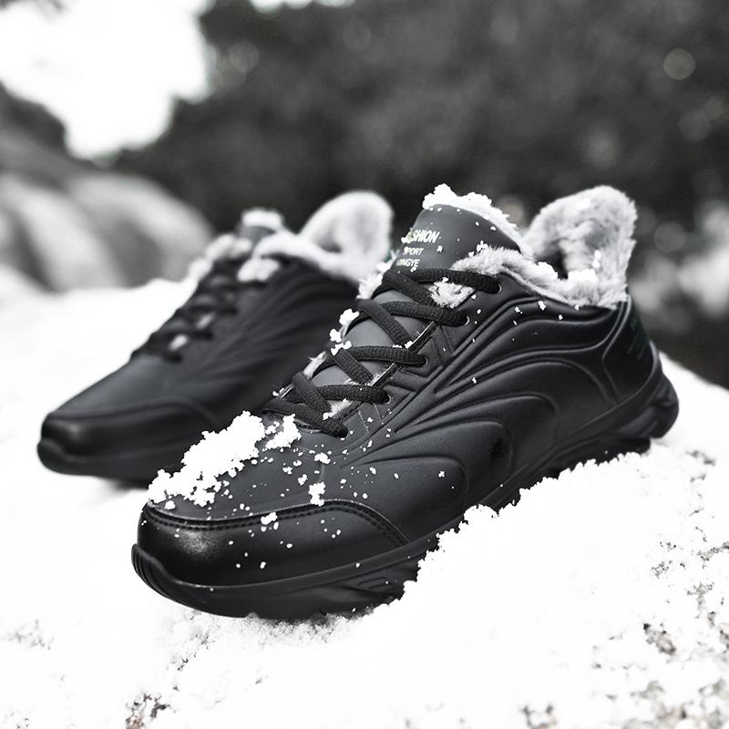 TUINANLE Men's Warm Hiking Sneakers Outdoor Breathable Shoes Large Light Sports Footwear for Casual Daily Jogging