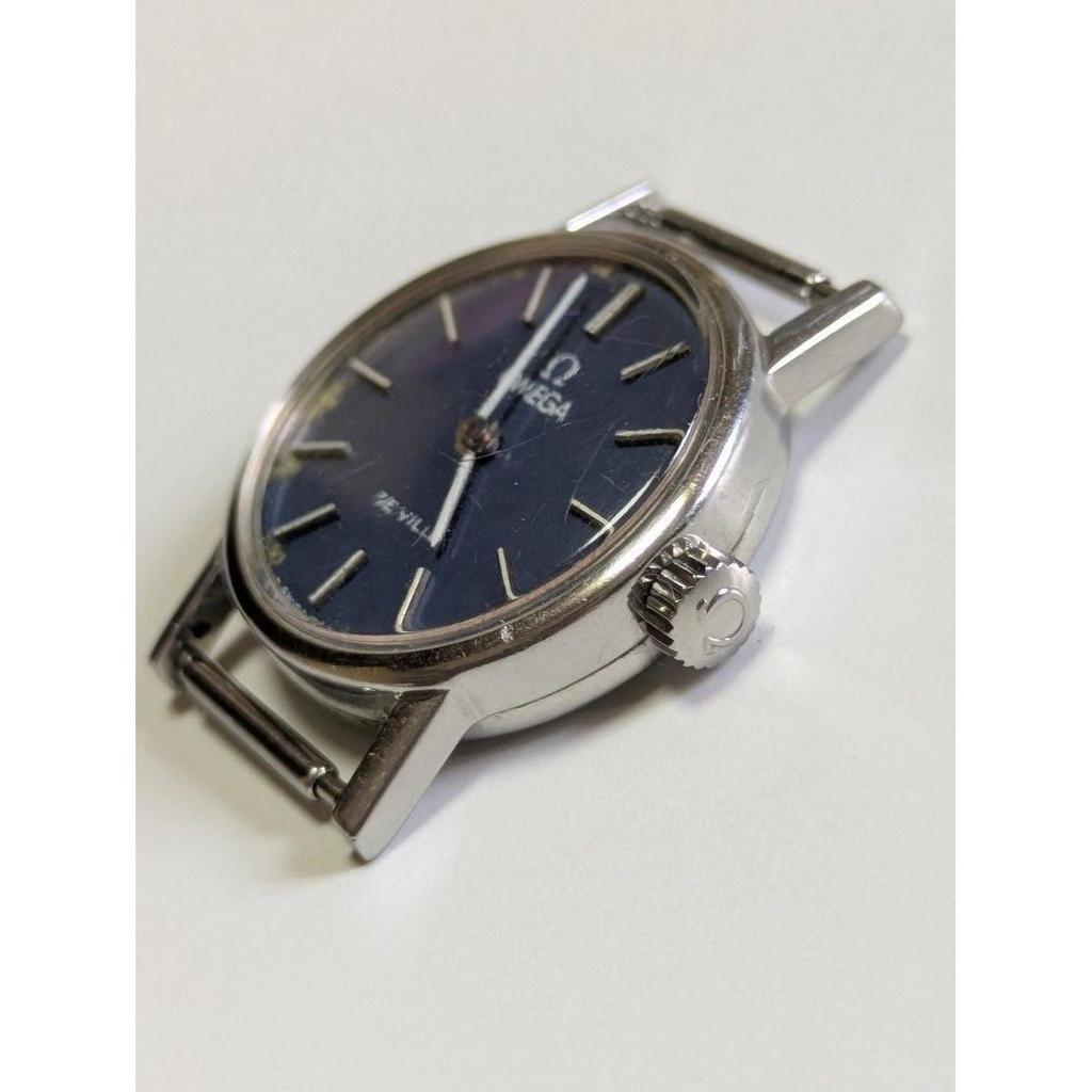 Used OMEGA De Ville Manual winding watch BlackWith belt