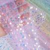 Extended Iridescent Sequin Table Runner Glitter Table Cloth Gorgeous Table Cover  Wedding