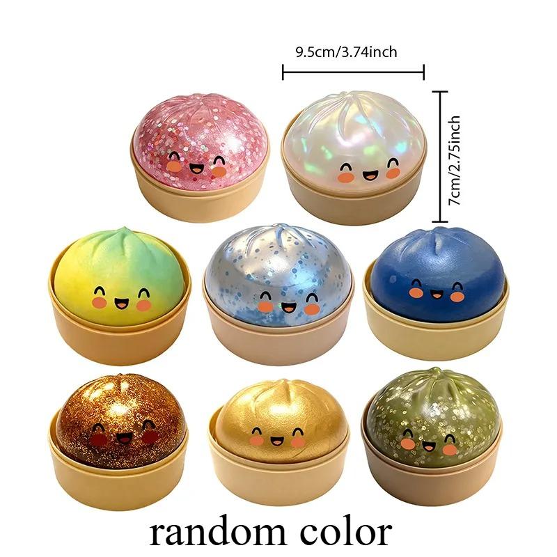 

Assorted Colorsimulation Shiny Dumpling Stress Sphere Slow Rebound Soft Pinch Decompression Office Home Decorat Children Adults