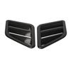 2 Pcs Engine Hood Air Vent Cover ABS Front Upper Bonnet Hood Air Outlet Grille Replacement for Ford Carbon Fiber Style