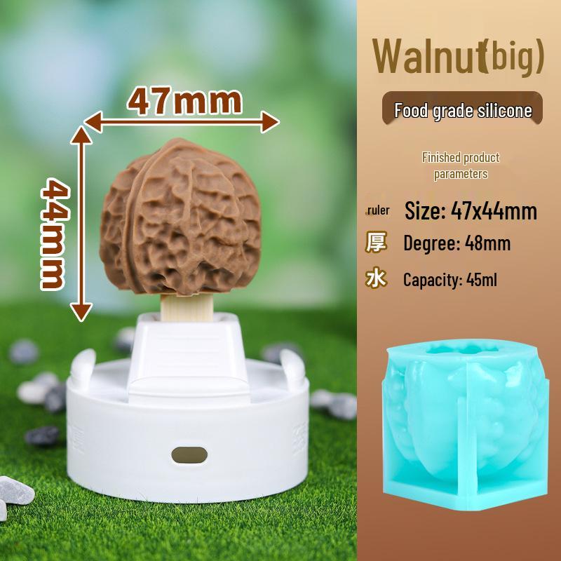 3D Mini Fruit Popsicle Mold - Mango, Peach, Lychee, Strawberry, Cantaloupe, Orange