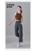 Elastic and comfortable sports casual pants for women in summer 2025, thin, fashionable, loose, versatile, slimming straight leg pants