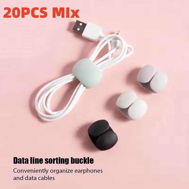Portable Cable Clips Desktop USB Charging Cord Management Reusable Cord Organizer Wire Holder Protectors Home Office
