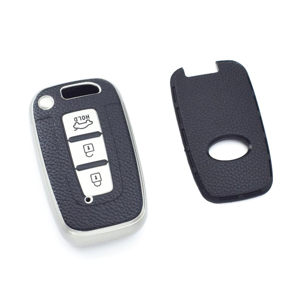 

Кожа ТПУ для Hyundai IX35 Sonata 8 для Kia Forte Rio 3 K2 K3 K5 Sportage Чехол для автомобильного ключа-пульта, чехол, брелок, держатель, сумка серебряный