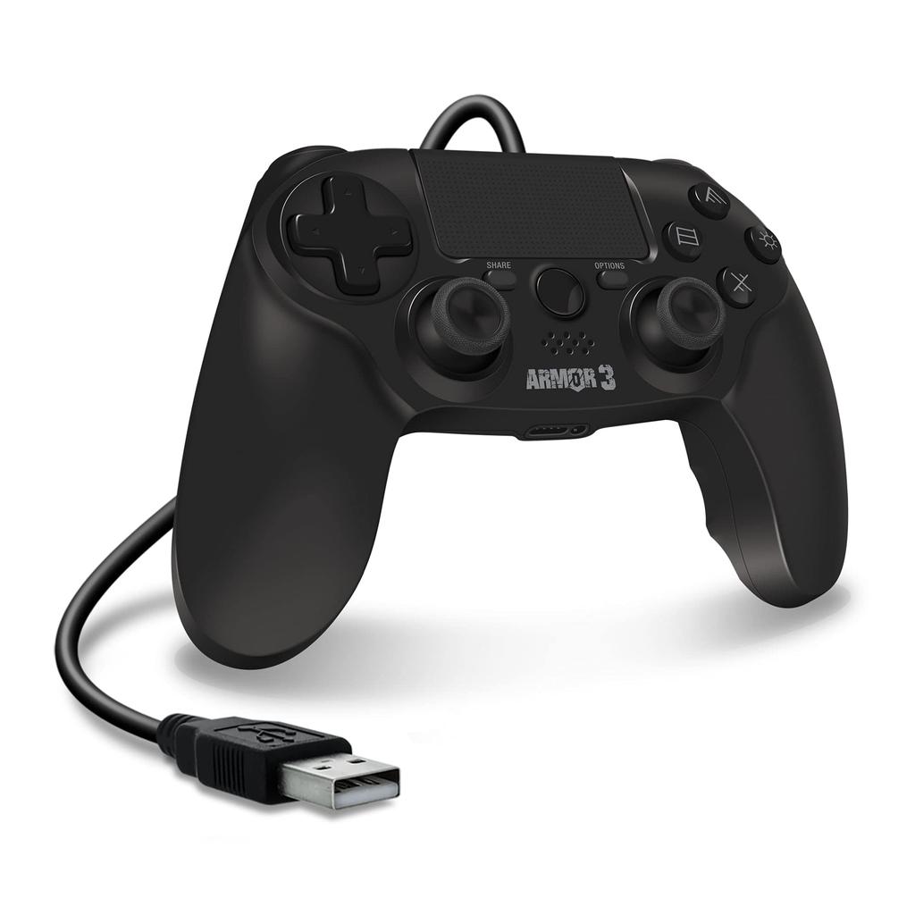 Armor3 Wired Game Controller PS4 PC MAC-kompatibel USB-tilkobling / / Farge/Sort