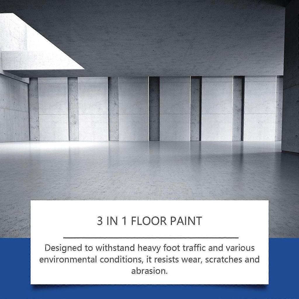 Three-in-one Floor Paint Waterproof, Anti-wear, Anti-penetration and Quick-drying Construction Site Household Floor Primer 1
