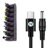 DC5521 Power Adapter 8 Adapters for Security Camera Routers and Laptops 5.5x2.1mm Female to Male Barreled Plug