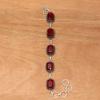 Mozambique Garnet Quartz Jewelry bracelet &Earring 7-8''