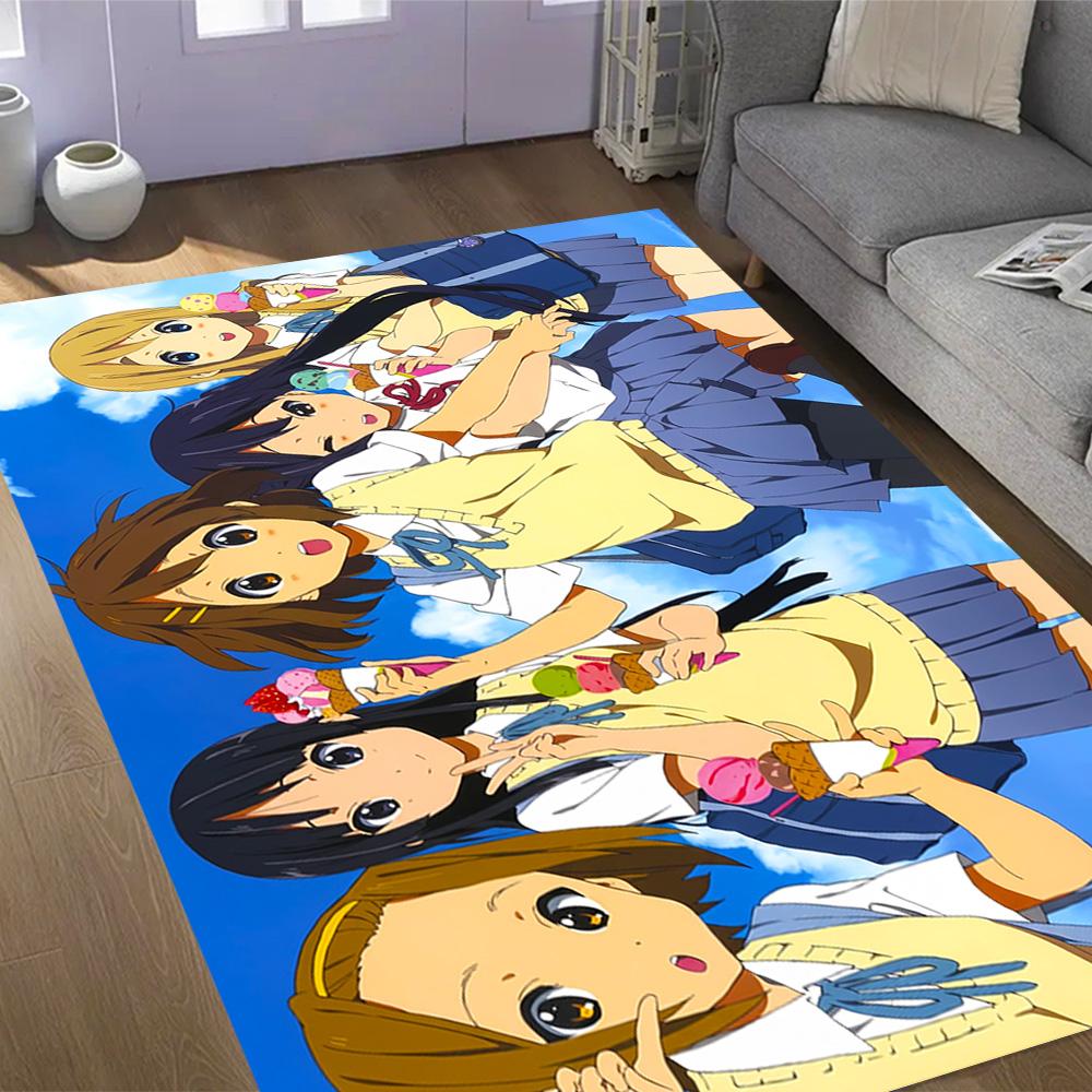Anime Characters Pose Carpet Suitable for Entryway Study Room Outdoor Dining Room Antislip Carpet Anime Office Decor Best for Christmas