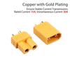 GTIWUNG 5 Pairs XT60 Connectors, XT-60 Male and Female Connectors, 5 Pairs XT30 Male and Female Bullet Connector Plugs for RC LiPo, 5 Pairs Red Ultra