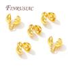 Crimp Beads For Jewelry 18K Gold Plated Crimp Bead Cover Findings DIY Jewelry Making Supplies Bracelets Accessories
