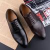 Fashion High Quality Genuine Leather Shoes Casual Business Oxfords Formal Dress Shoes Man Handmade Social Party Brogues Successful Shoe