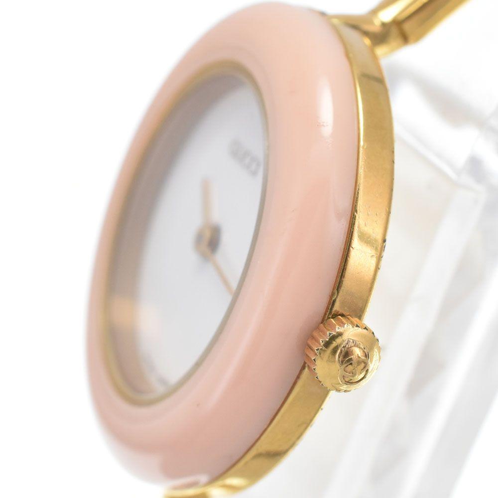 Used Price reduction Gucci GUCCI 11/12.2 Change Bezel White Quartz Ladies Good Condition Watch J#147884