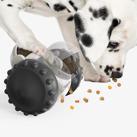 Interactive Dog Toy Robot Shapes Food Dispensing Slow Feeder Self-Moving No Power Needed Pet Enrichment Toy