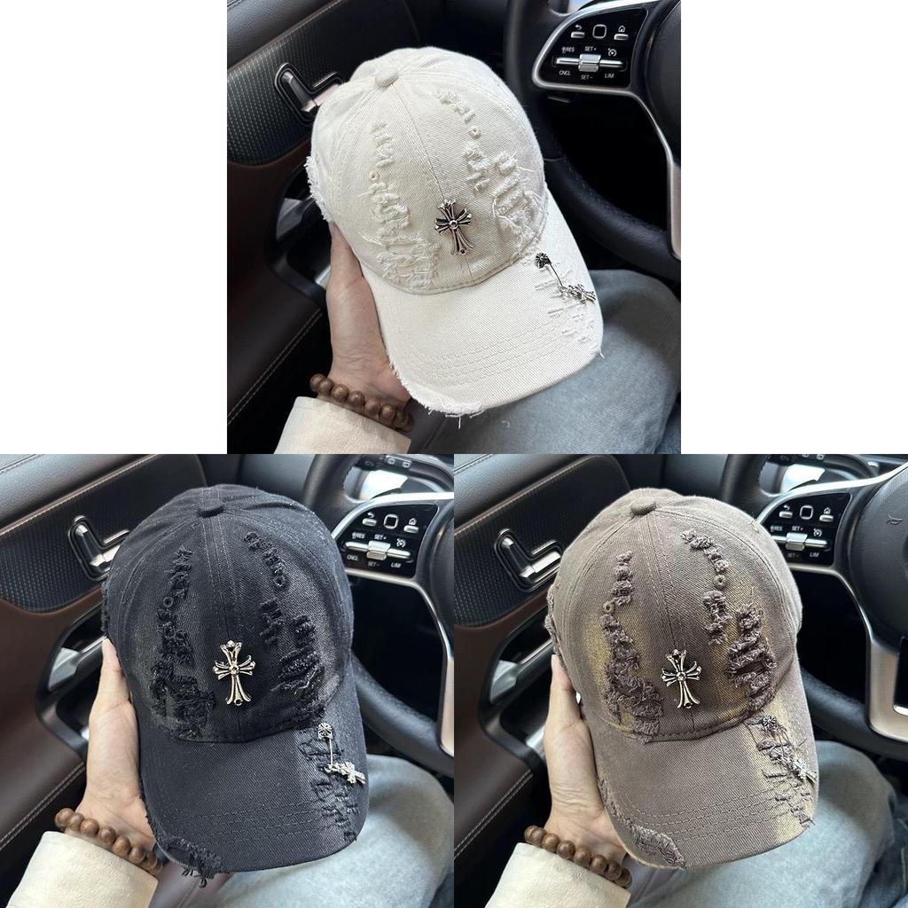 Casual Cross Embroidered Baseball Cap With Adjustable Fit For Men And Women
