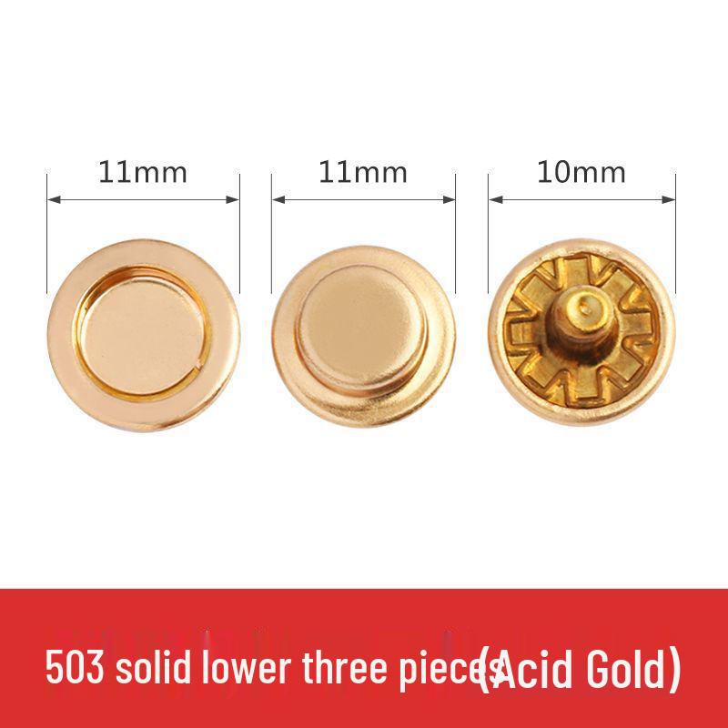 Metal Snap Buttons for Clothing: No-Sew Hidden Snap Accessories for Jackets, Studs, and Mother-Child Buttons.