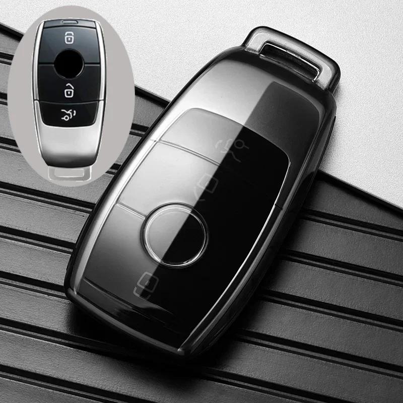 Transparent Tpu Car Key Cover Case Shell Protective Bag For Mercedes Benz A E G Gls Class W177 W205 W213 W222 G63 X167 Maybach