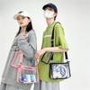Square PVC Transparent Chest Bag Portable Travel Waterproof Fanny Pack Cute Fashion Mobile Phone Storage Bag Protect Phone