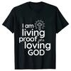 Unisex Summer Live Proof of A Loving God Print Y2k Tshirt Unisex Religious Christian Cross Jesus Short Sleeved Tees Loose Tops