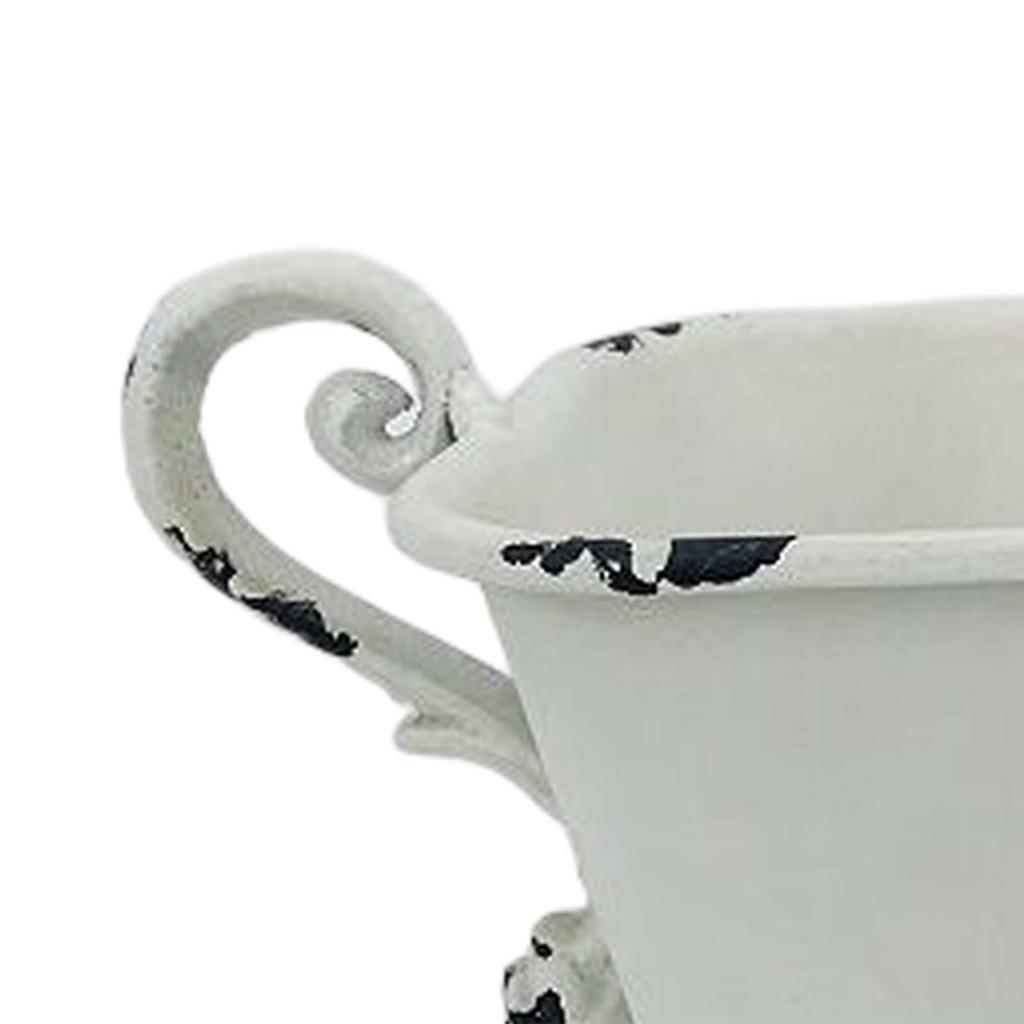 Retro Metal Flower Pot , Iron Vase, Flowerpot for Home Decor, Garden Flower Vase, Rustic Farmhouse Iron Art Planter