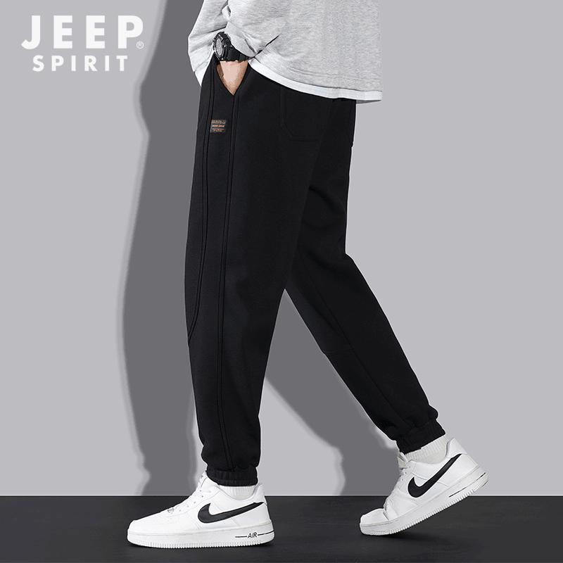 JEEP SPIRIT Men's Autumn Casual Drawstring Jogger Pants