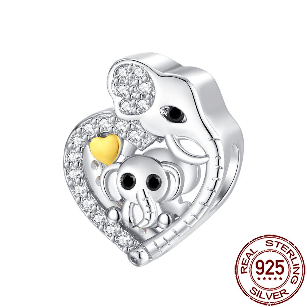 New Charms Copper Cat Dog Flamingo Chameleon Axolotl Animal Beads Fit Bracelet Necklace Women Diy Jewelry