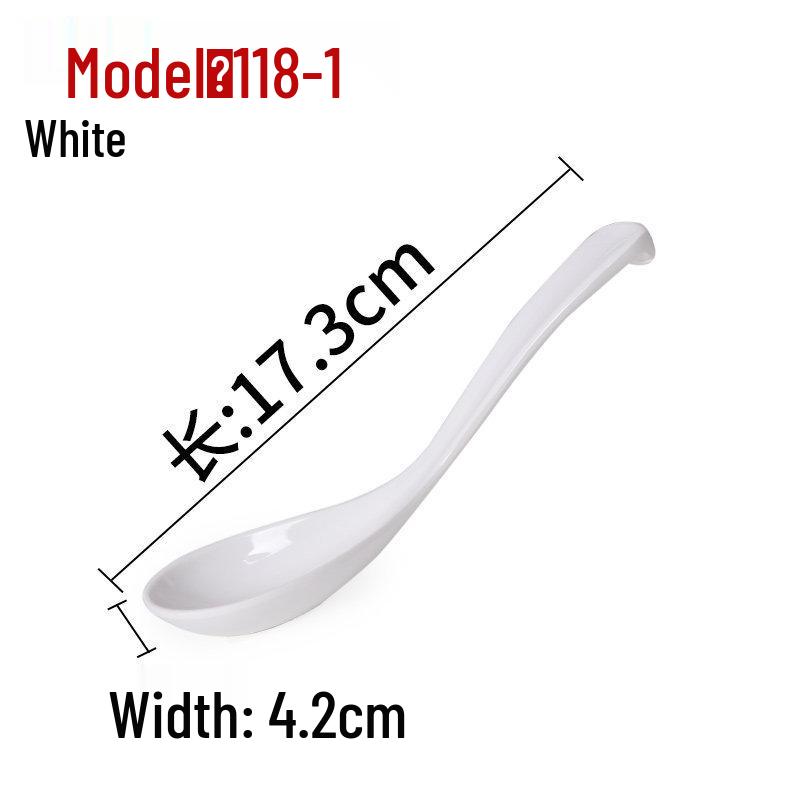 Xiangyuanmei Long Handle Colorful Melamine Soup Spoon - Imitation Porcelain for Hotel and Restaurant Use