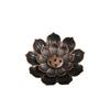 Neuer 1PC Legierung Räucherstäbchenhalter Platte Buddhismus Lotus Räuchergefäß Kapuzinerkresse Bronze Räuchergefäß