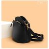 Genuine Leather Crossbody Bag, Top Grain Leather Bucket Shoulder Purse