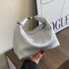 Niche Hand-held Pleated Bag Women's 2026 Summer New Retro Underarm Bag Versatile Ins Shoulder Messenger Bag