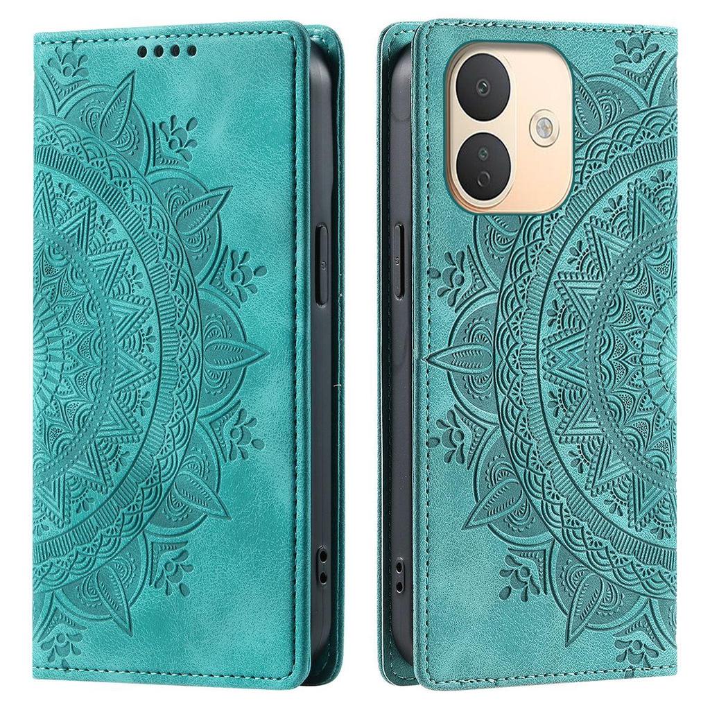 for Xiaomi Redmi Note 17 Pro 5G Mandala Embossed PU Leather Flip Wallet Case Magnetic Closure Cover