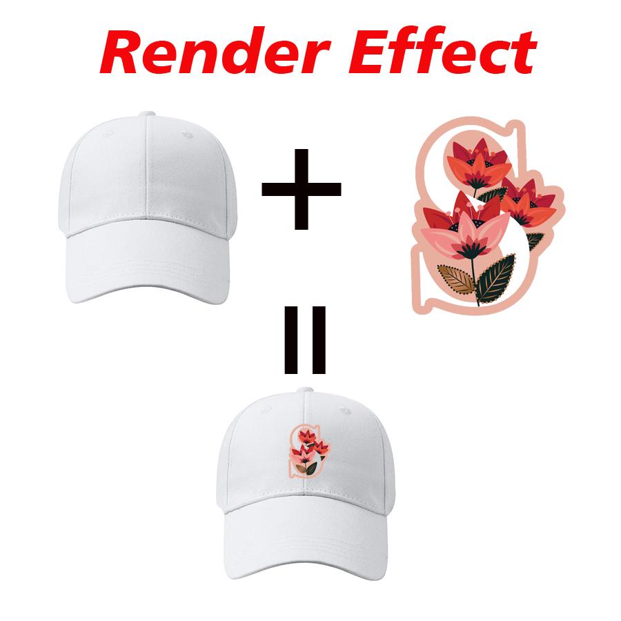 Customization Logo Text Pattern Printed Baseball Caps for Women Man Personalized Hats Casual Hip Hop Cap Black/White/Navy Blue