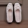 Ein Paar lässige, stylische, atmungsaktive Slip-On-Schuhe für Damen - Mesh-Schuhe für Damen mit Stoffdesign, Damenschuhe