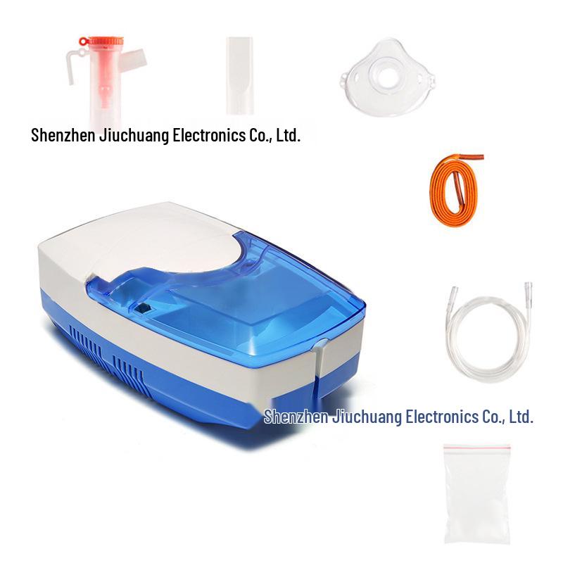 Portable Compressed Air Nebulizer Machine with Multi-Size Adapter for Pediatric and Adult Use
