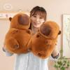 Soft Capybara Hand Warmer Pillow Cartoon Capybara Sleeping Pillow  Home Decoration