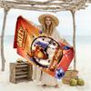 Grizzy & Lemmings Customize Your Name Beach Towel Super Soft & Absorbent Suitable for Swimming Gym Camping Yoga Vacation