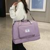 Large Capacity Foldable Travel Duffel Bag with Shoe Compartment, Sports Gym Tote Bag, Weekender Overnight Duffle Bag, Ideal for Travel, Vacation, Gym