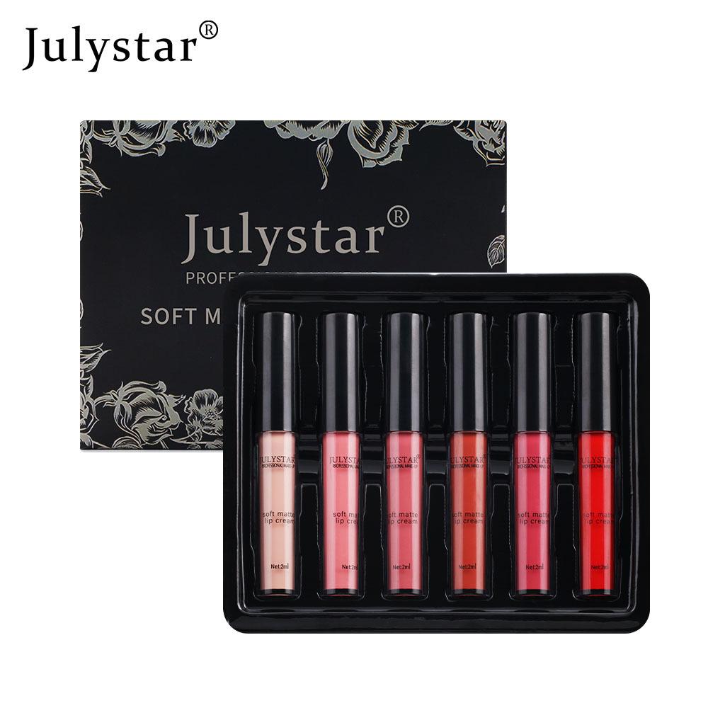 Velvet Water Mist Six Lip Glaze Set Matte Non-fading Non-stick Cup Liquid Lipstick