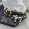 1Pc Brooch Pin Retro Enamel Horse Design Badge Clothes Hats Bags Scarves Collar Lapel Brooch Artistic Accessory