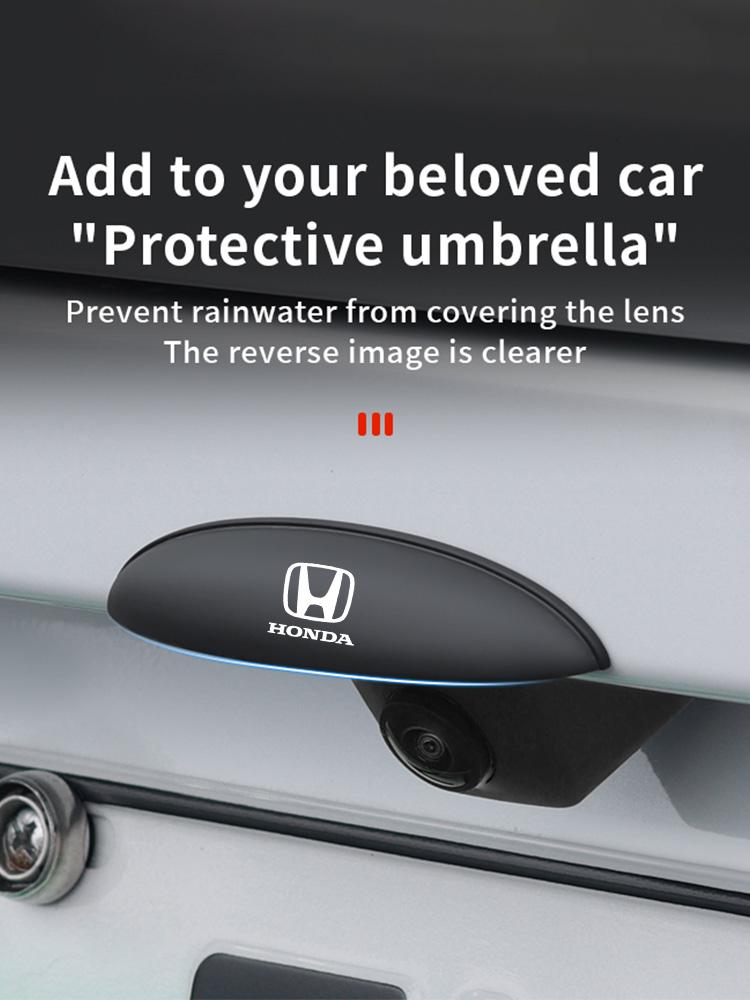 TKJA8 Car Reverse Camera Rain Shield Shade Cover Waterproof Shield Exterior For Honda Civic Accord Fit jazz Pilot CRV Odyssey City HRV