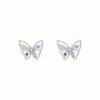 Symphony flash diamond small butterfly stud earrings women's earrings earrings niche versatile design earrings