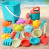 14/16 Stück Strandspielzeug für Kinder Sandspielzeug-Set für Kleinkinder Sandkasten-Spielzeug mit Eimer Schaufel Rechen-Set Sommer Outdoor Kindergeschenke
