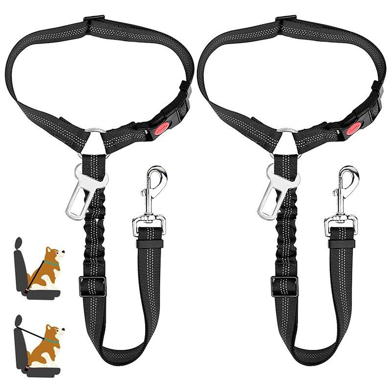 Reflective Elastic Safety Leash for Medium to Large Dogs - Shock-Absorbing and Explosion-Proof Design