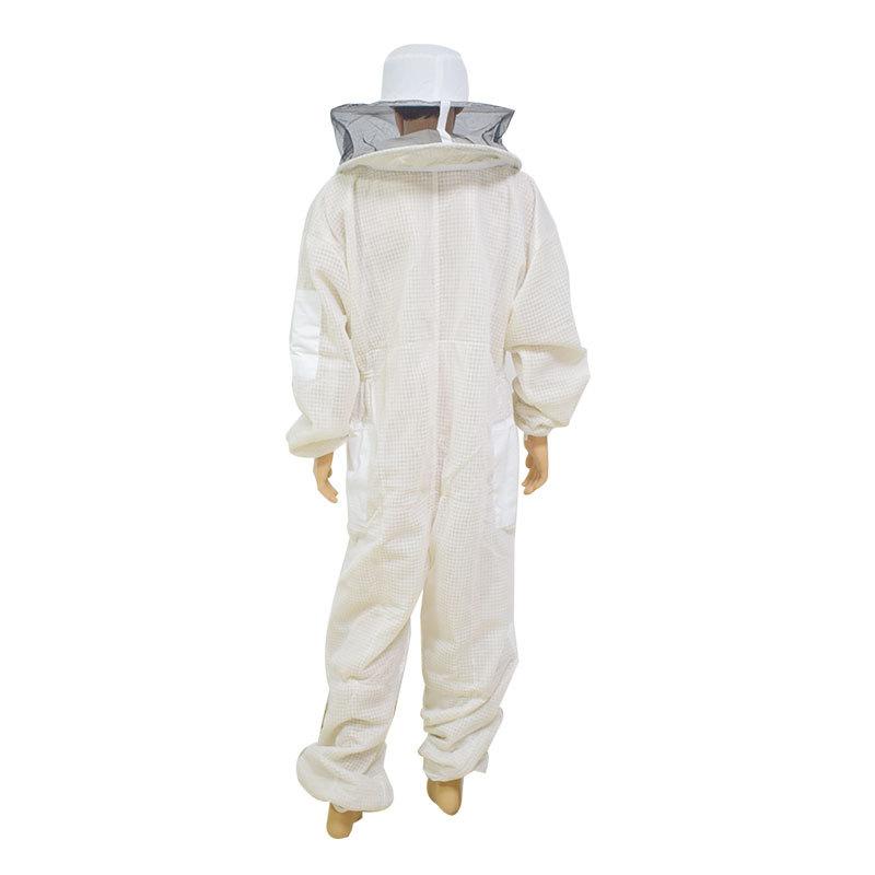 3-Layers Beekeeping Clothing Breathable Ventilated Beekeeping Suit with Round Veil Professional Beekeeper Clothing Anti Bee Suit