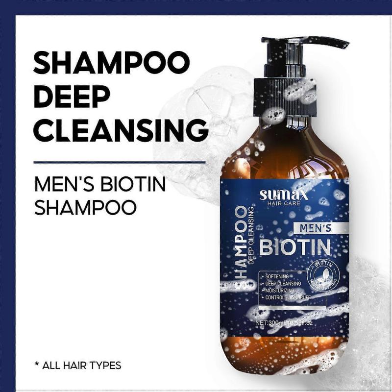 Biotin Hair Growth Shampoo for Men for Hair Loss and Thinning Hair, Refreshing and Non-Greasy