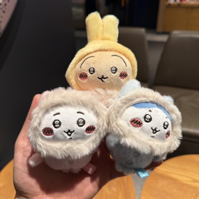 Giy Usaqi Winter Plush Doll With Faux Fur Collar For Kids Room Decor