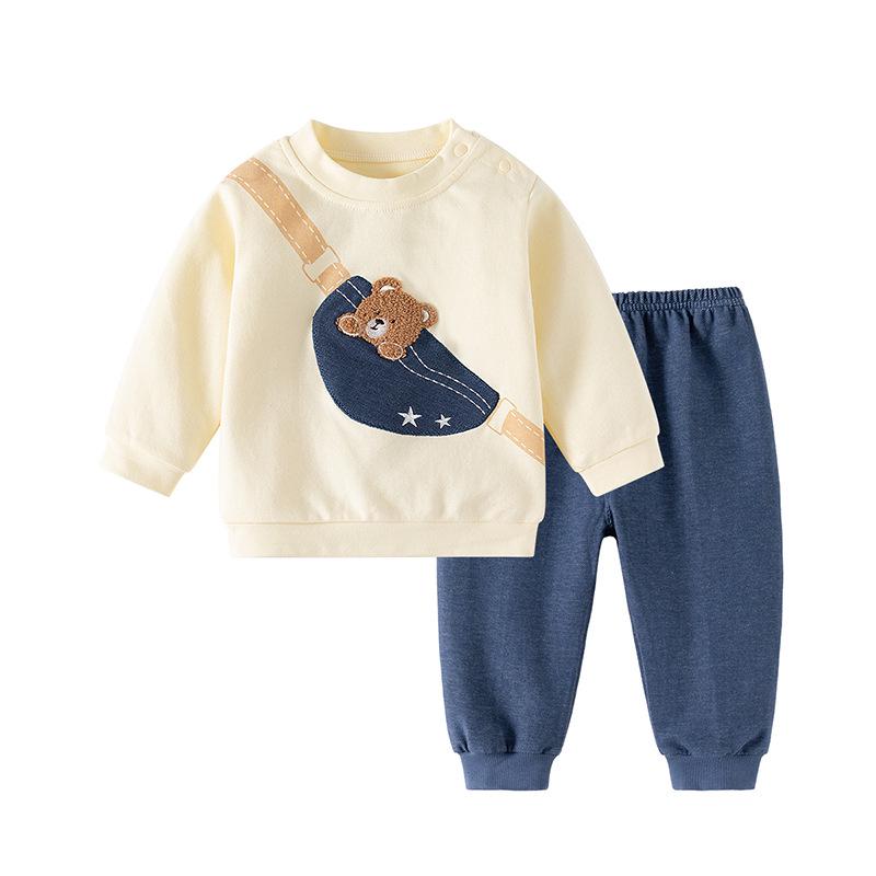 

Boys Cotton Sweatshirt & Long Pants - 2-Piece Spring/Autumn Set 66 cm