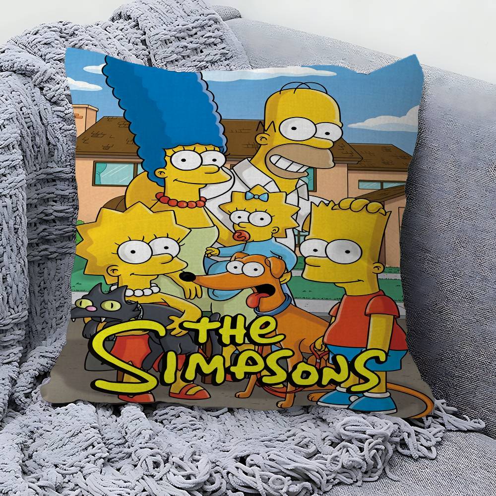 Cartoon The S-Simpsons Pillow Gift Home Office Decoration Pillow Bedroom Sofa Car Cushion CoverPillow Case